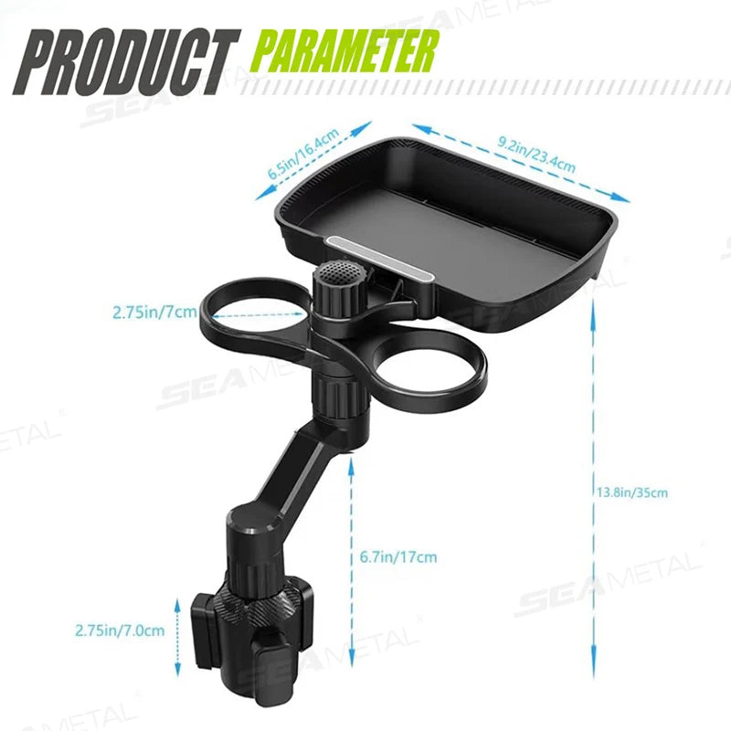Porte-gobelet extensible rotatif 360°