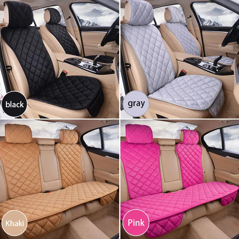 Housse de siège auto SEAMETAL – Peluche chaude et douce, antidérapante, 3 saisons