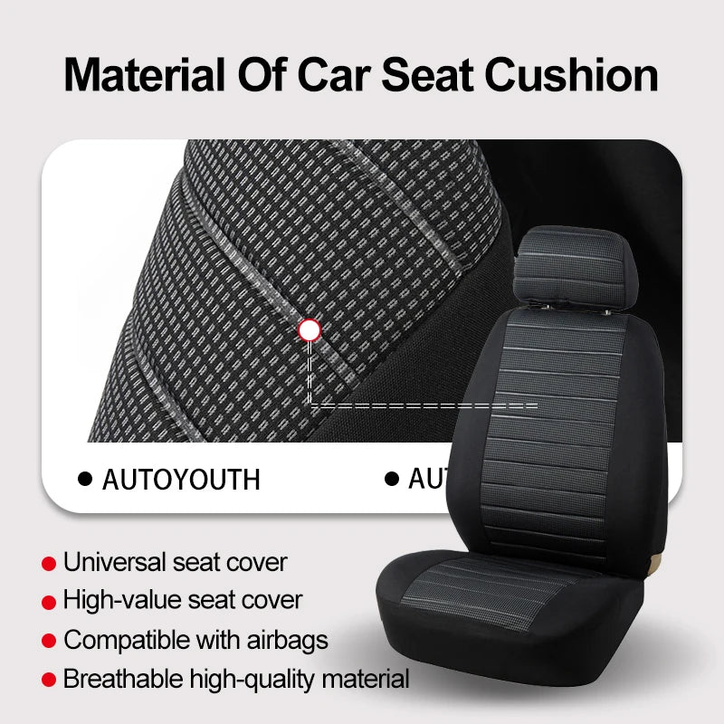 Housses de siège avant - Compatible airbag - Universelles