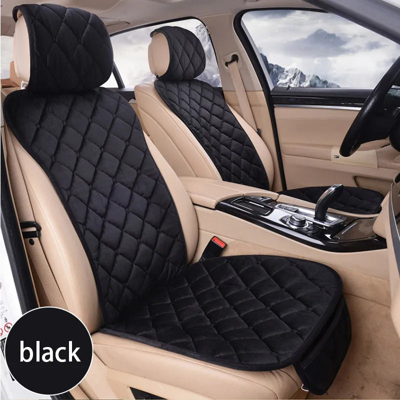 Housse de siège auto SEAMETAL – Peluche chaude et douce, antidérapante, 3 saisons