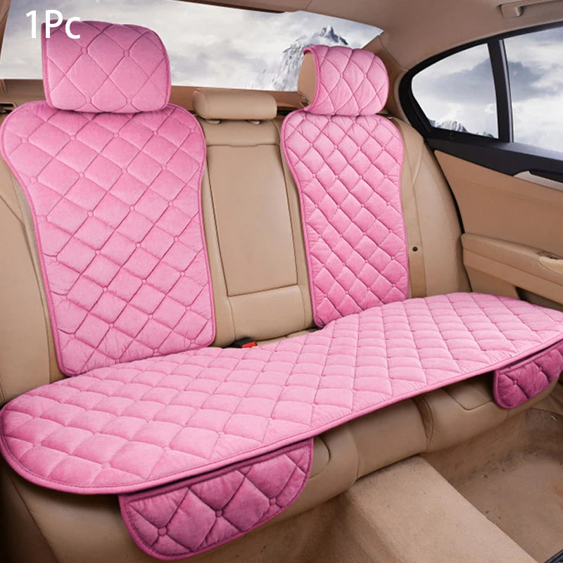 Housse de siège auto SEAMETAL – Peluche chaude et douce, antidérapante, 3 saisons