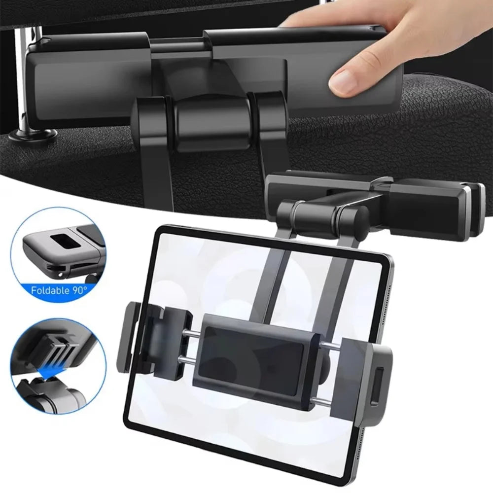Support téléphone et tablette appui-tête voiture – Télescopique, réglable 360°, universel