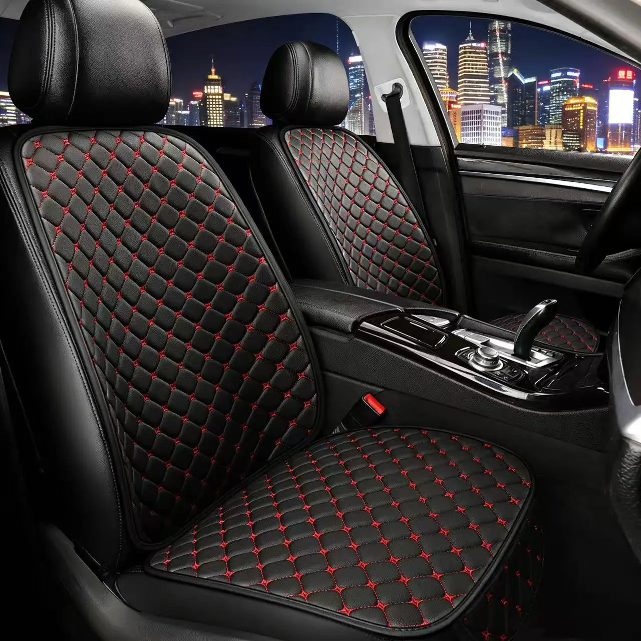 Ensemble 7 pièces de coussins de siège auto – Cuir, Toutes Saisons, Universel