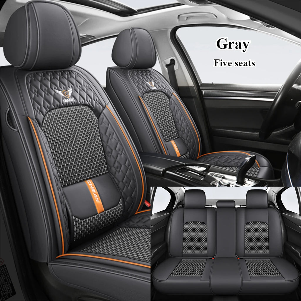 Coussin de siège auto ergonomique – Cuir Nappa & Soie Glacée, Toutes Saisons