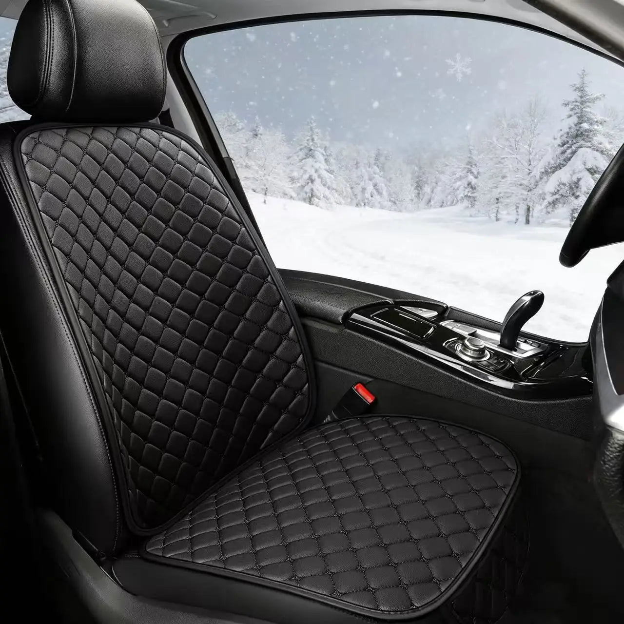 Ensemble 7 pièces de coussins de siège auto – Cuir, Toutes Saisons, Universel
