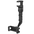 Support téléphone rétroviseur intérieur – Rotatif 360°, rétractable, multifonction