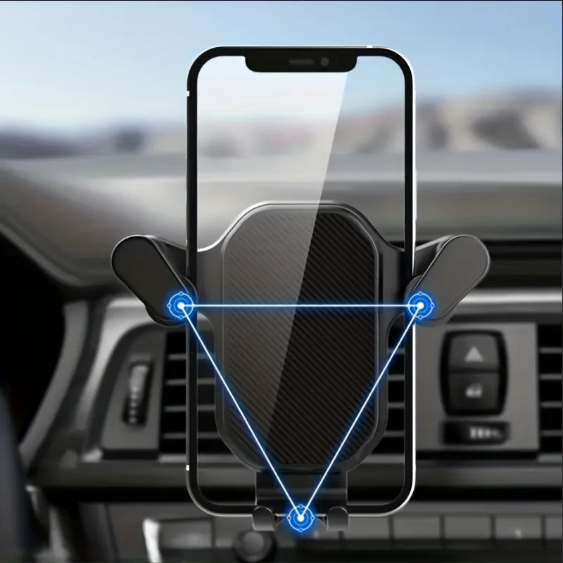 Support téléphone voiture – Pince grille d'aération, universel, rotation 360°