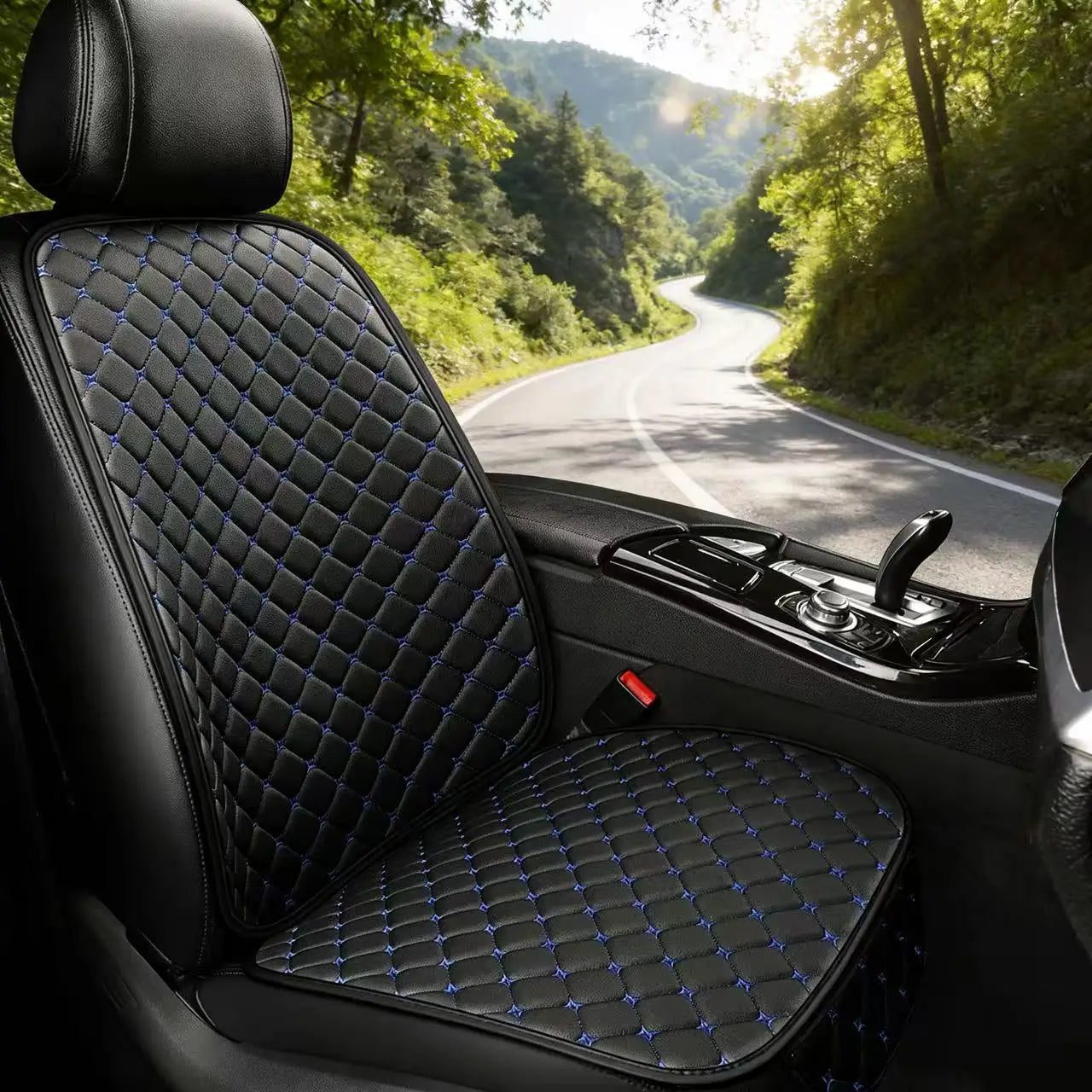 Ensemble 7 pièces de coussins de siège auto – Cuir, Toutes Saisons, Universel