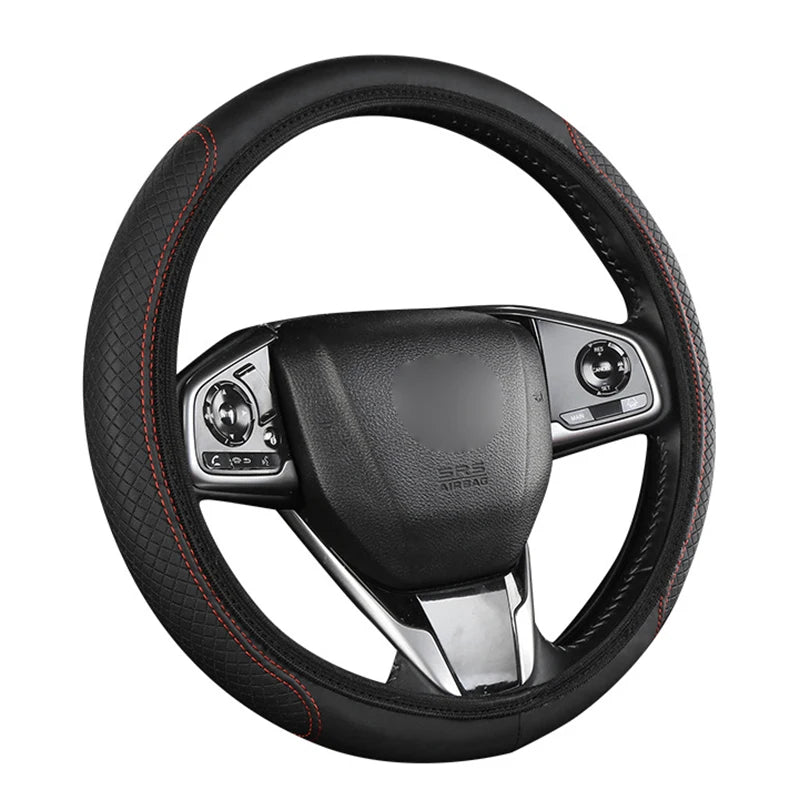 Housse de volant SEAMETAL – Cuir PU antidérapant et anti-rayures, universelle 38cm